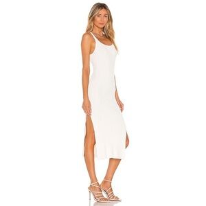 REVOLVE L’Academie Knit Irene Midi Dress in Soft Ivory Size M